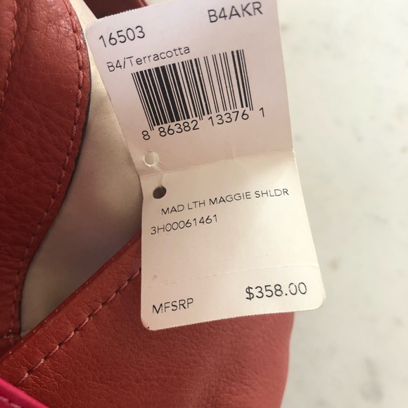 Coach Madison Maggie Terracotta Shoulder Bag - Picture 11 of 13